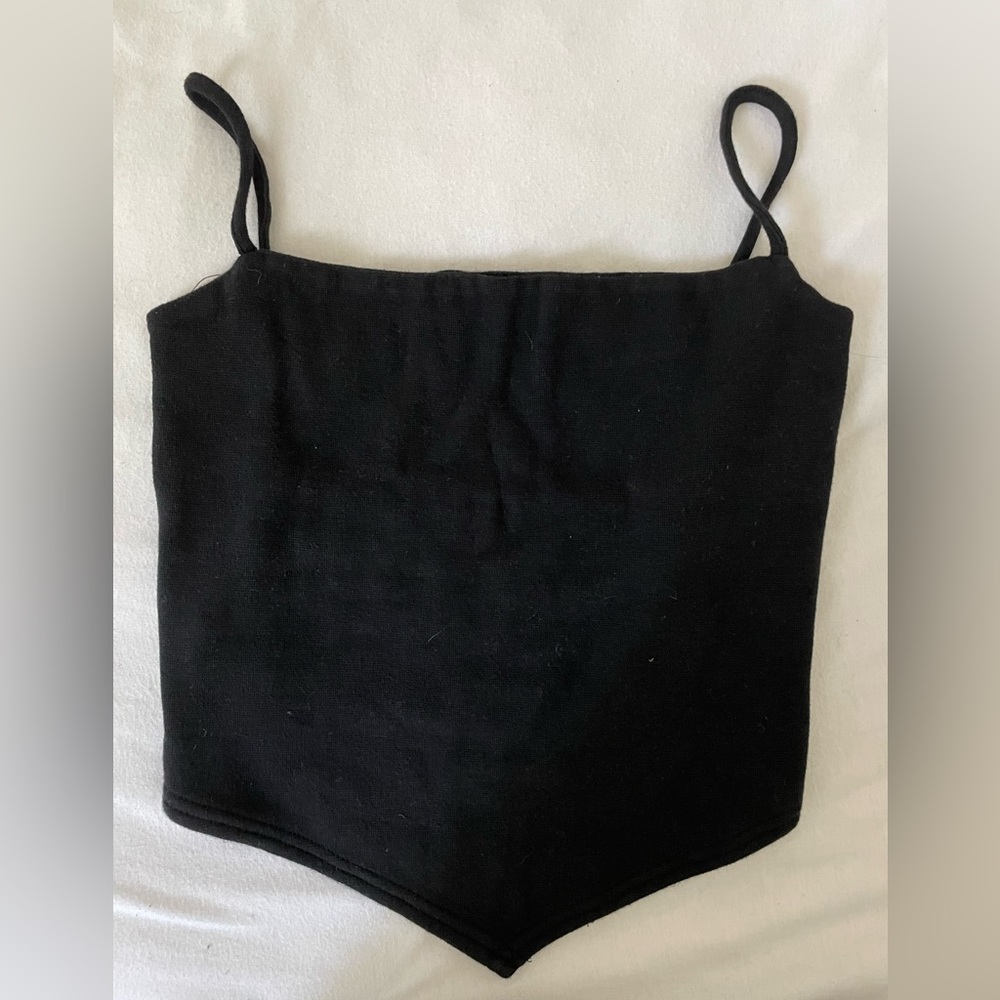 Thick cotton backless top